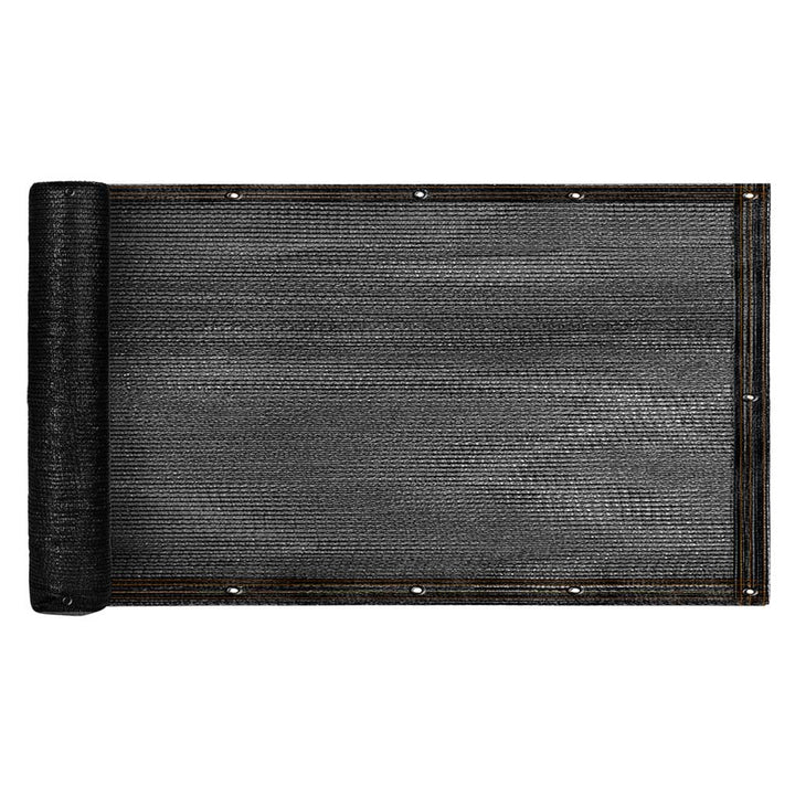 Balkonoverdækning LUARO camouflagemåtte skyggenet til balkonterrasse 150g/m2 105x700cm UV + Tritics