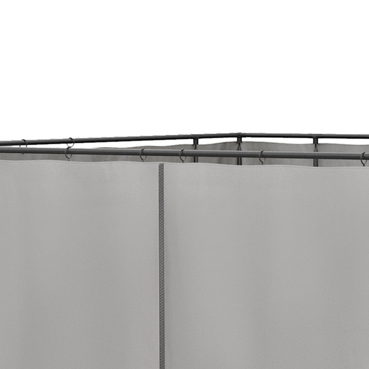 Reservegardin til pavillon, sæt med 4, til 3x3m pavilloner, 302x205cm, lysegrå