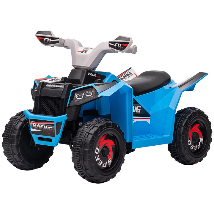 Elektrisk børne-atv, 2,5 km/t, frem- og bakgear, til 18-36 måneder, blå