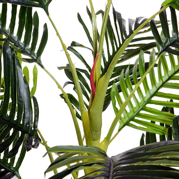Kunstig palme med plantepotte 150 cm plastik