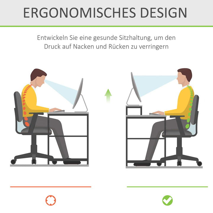 Skærmstativ til bærbar computer notebook pc ergonomisk akryl transparent 53 x 19 x 9 cm