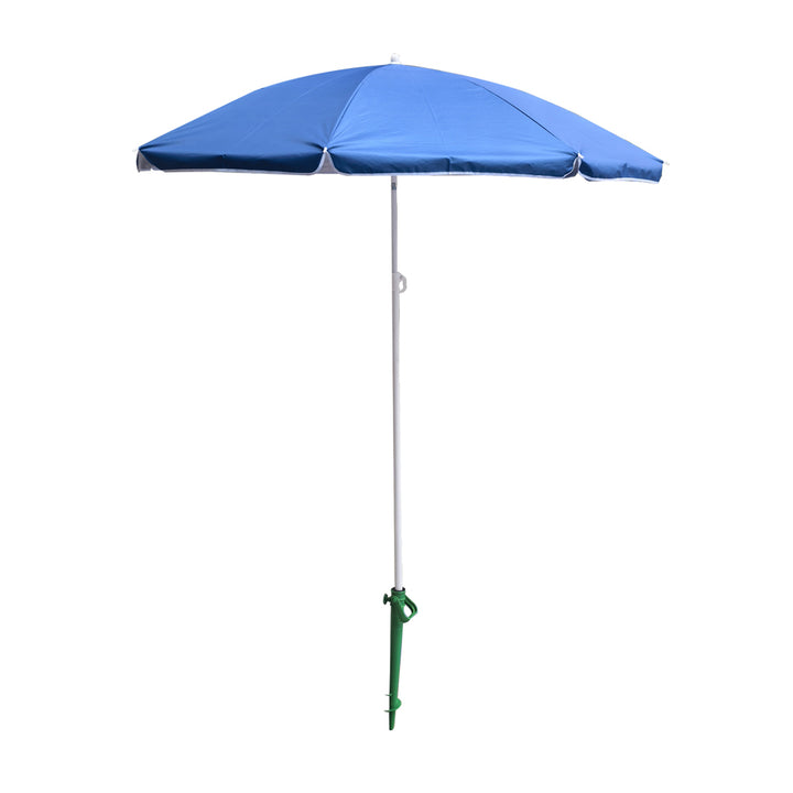 Justerbar, knækkelig, foldbar UV-parasol 150 cm blå