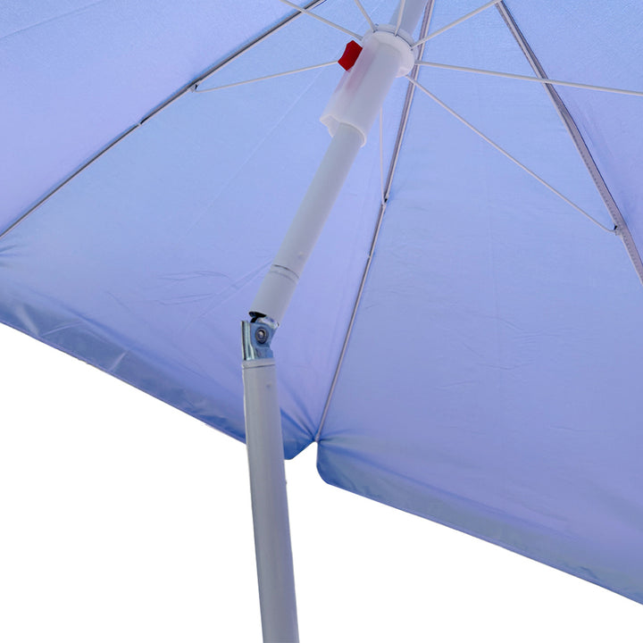 Justerbar, knækkelig, foldbar UV-parasol 150 cm blå