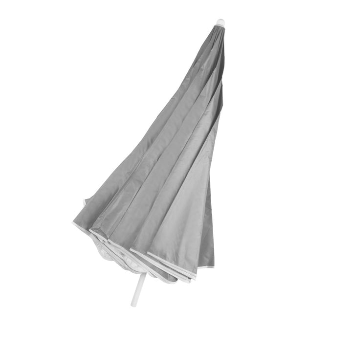 Justerbar, brudbar, foldbar parasol til stranden, UV-belysning, grå, 150 cm