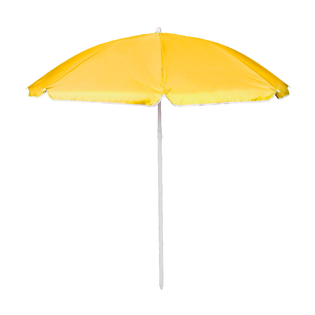 Justerbar, knækkelig, foldbar UV-parasol 150 cm gul