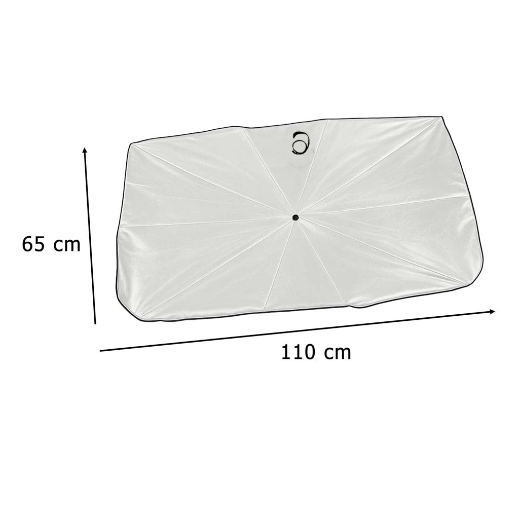 Solparasolovertræk til bilforrude 65x110cm