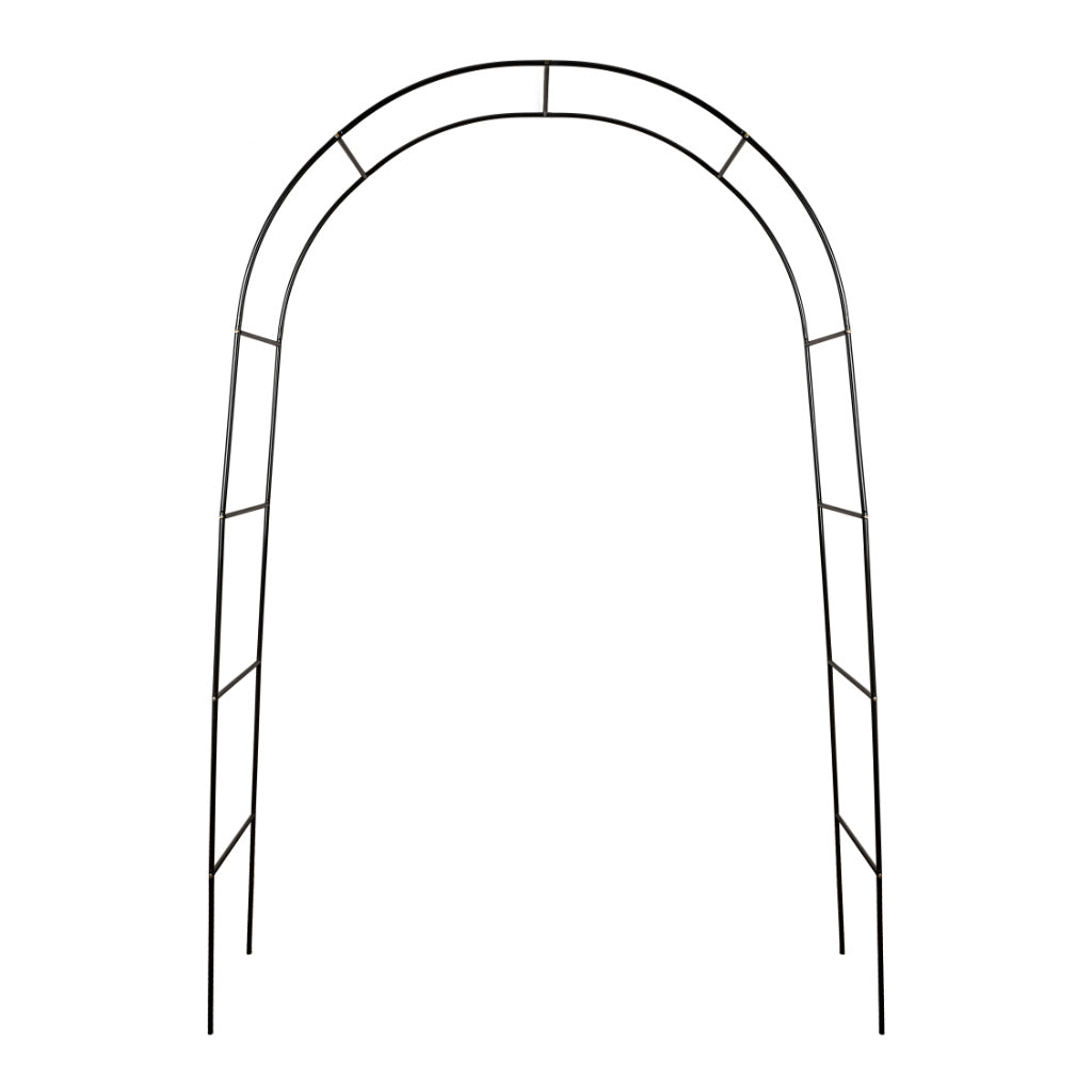 Havepergola bueholder til roser, blomster, vedbend, slyngplanter, metal 240 x 140 cm