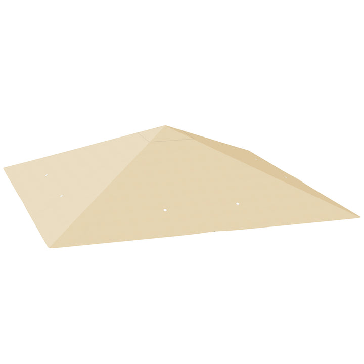 Udskiftningstag til 3 x 3 m pavillon, vandafvisende, UPF30+, udskiftningsovertræk af Oxford-stof, 370 g/m², beige