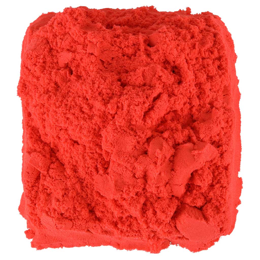 Kinetisk sand 1 kg i en pose rød
