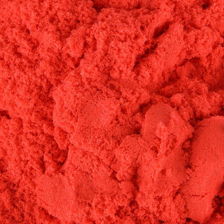 Kinetisk sand 1 kg i en pose rød