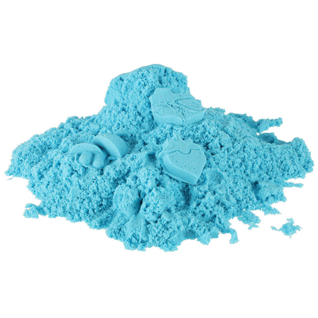 Kinetisk sand 1 kg i en pose blå
