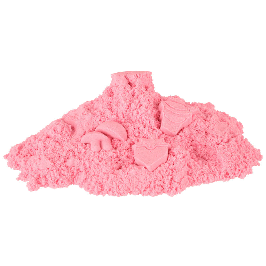 Kinetisk sand 1 kg i en pose lyserød