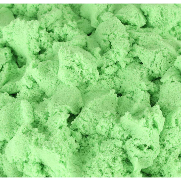 Kinetisk sand 1 kg i en pose grøn