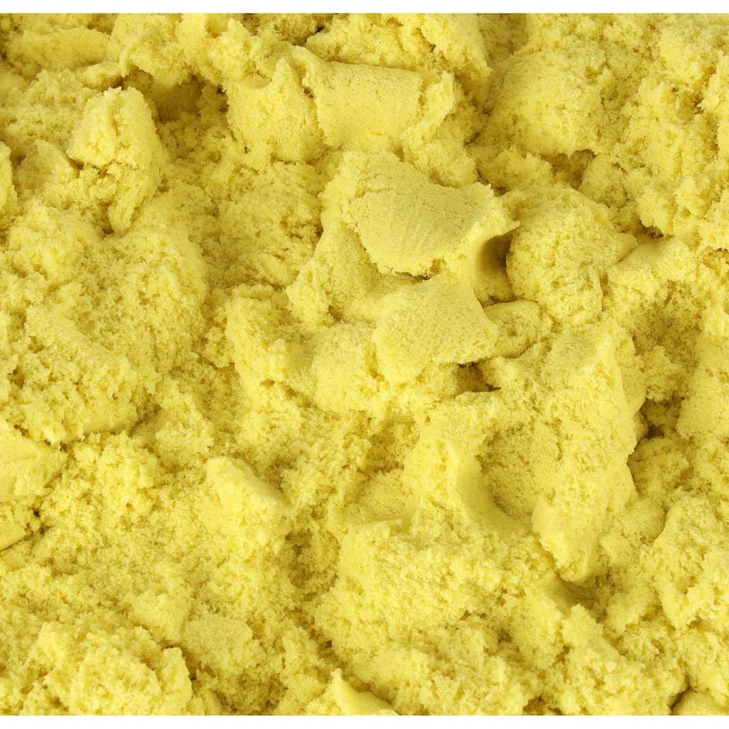 Kinetisk sand 1 kg i en pose gul
