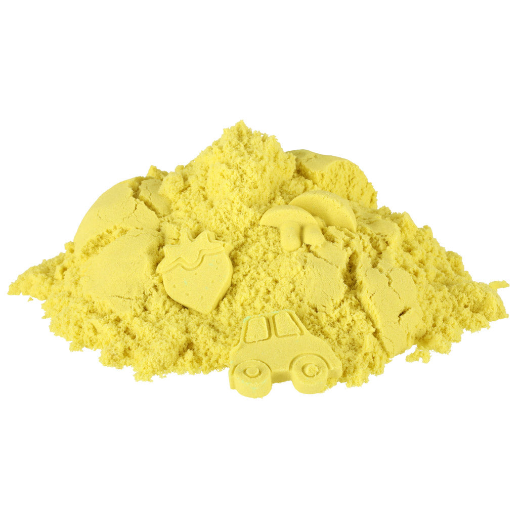 Kinetisk sand 1 kg i en pose gul