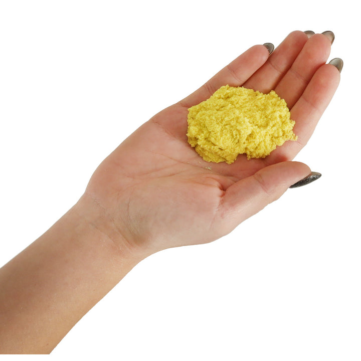 Kinetisk sand 1 kg i en pose gul