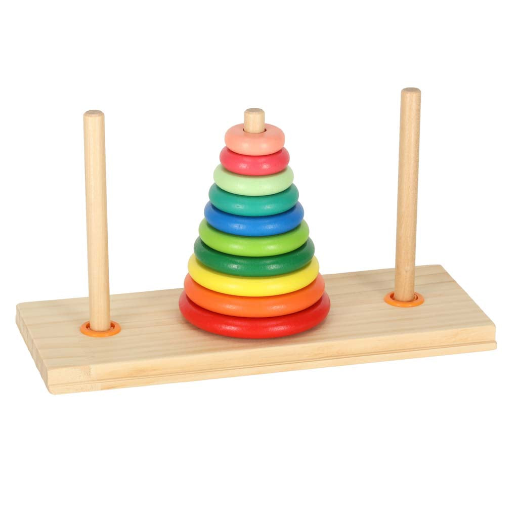 Træpyramide med base tårn regnbue sorter