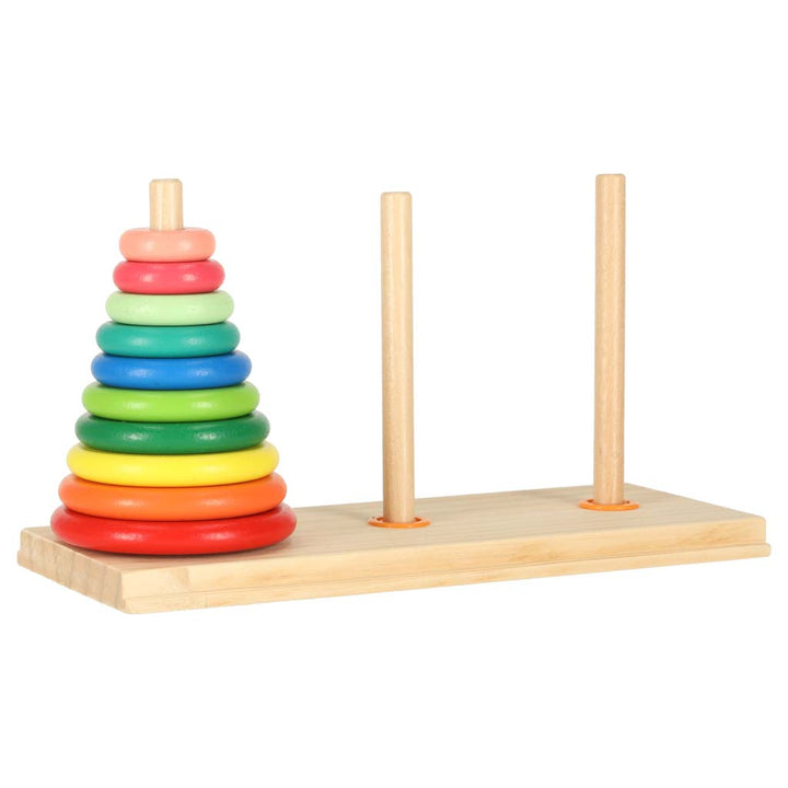 Træpyramide med base tårn regnbue sorter