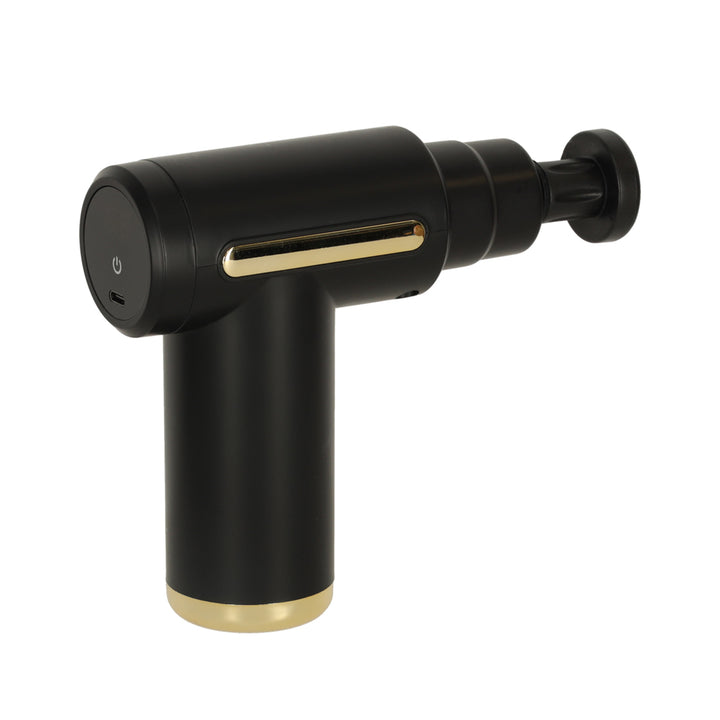 Massagepistol med 4 ender, sort