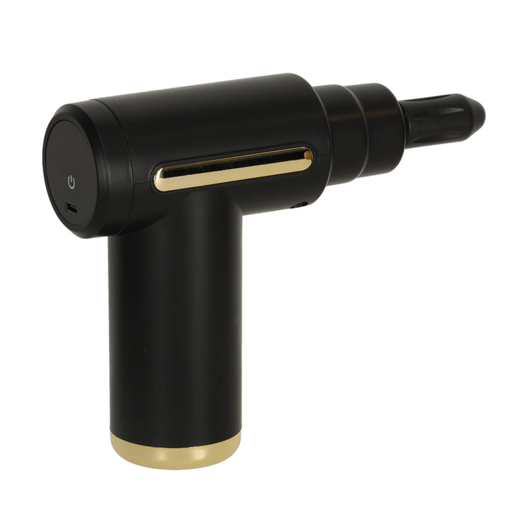 Massagepistol med 4 ender, sort