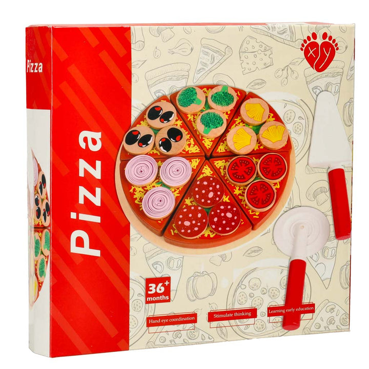 Pizza trælegesæt med tilbehør
