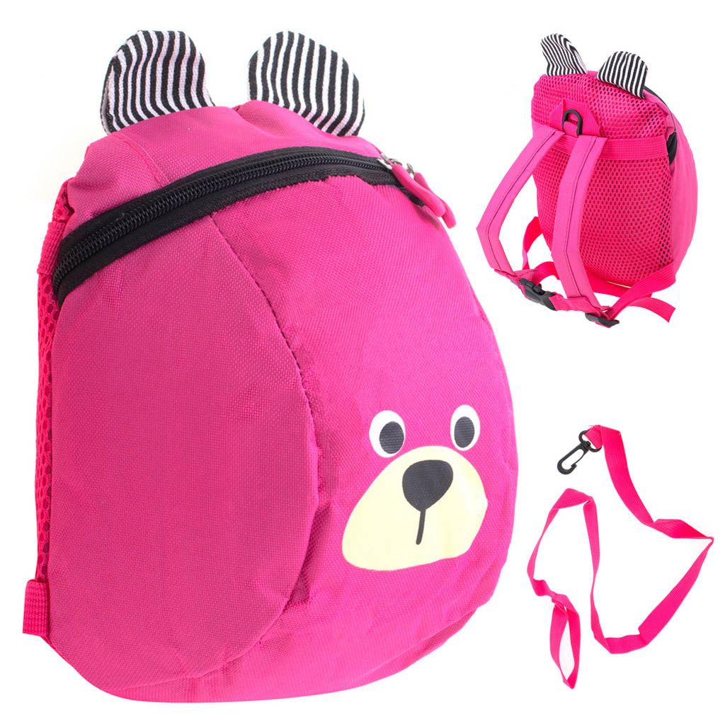Børnehaverygsæk børnerygsæk bamse pink