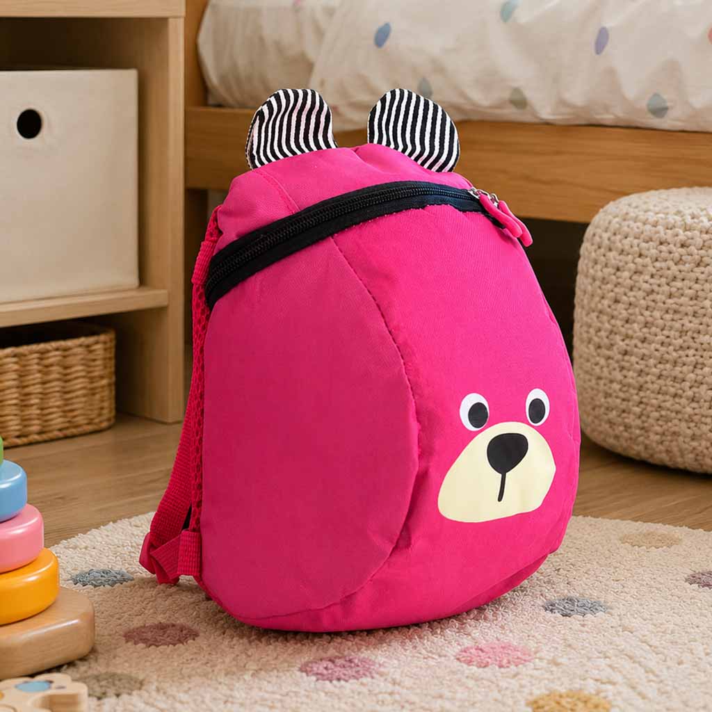 Børnehaverygsæk børnerygsæk bamse pink