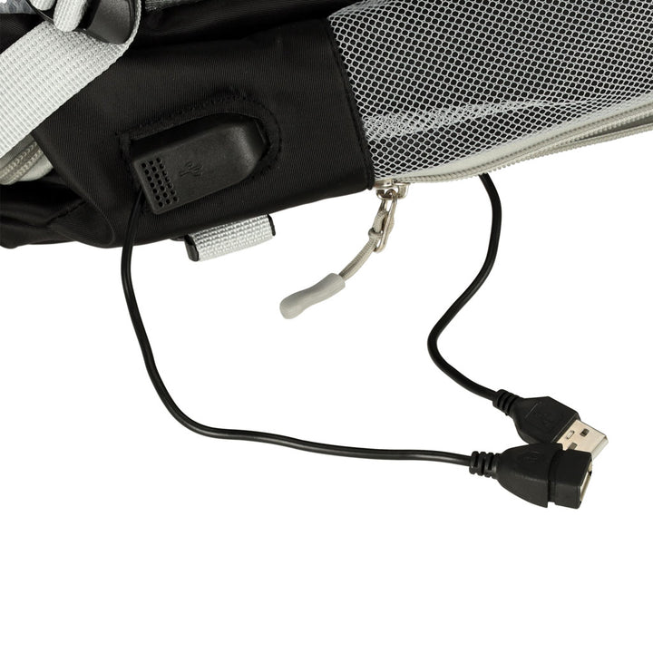 Flyvemaskine rygsæk vandtæt USB-kabel 45x16x28cm sort