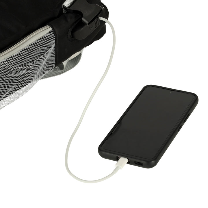Flyvemaskine rygsæk vandtæt USB-kabel 45x16x28cm sort