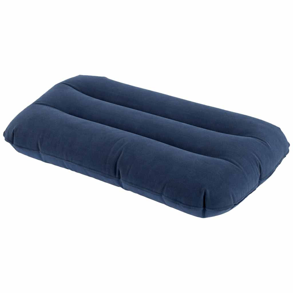 BESTWAY 67121 Oppustelig rejsepude i velour, marineblå