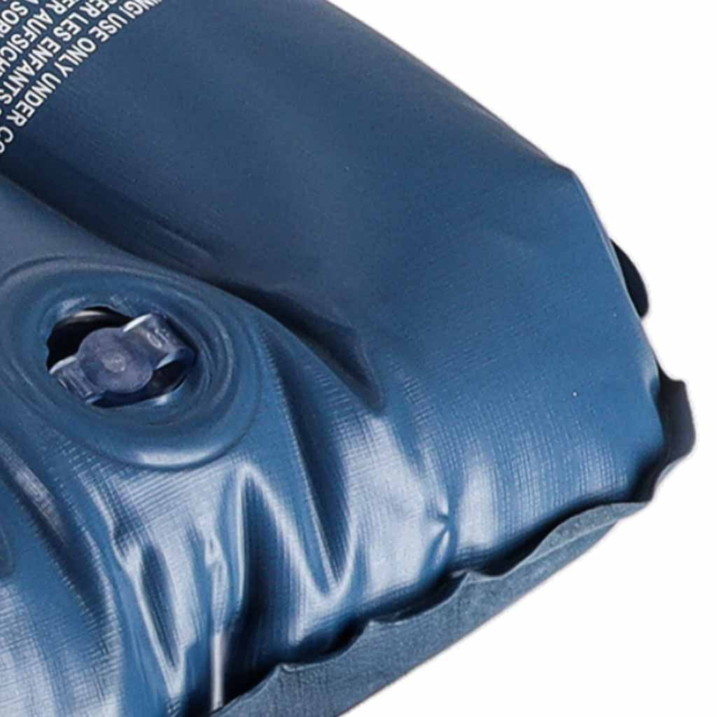 BESTWAY 67121 Oppustelig rejsepude i velour, marineblå
