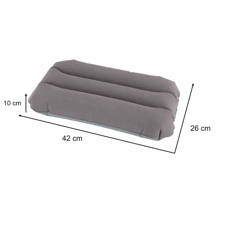 BESTWAY 67121 Oppustelig rejsepude velour grå