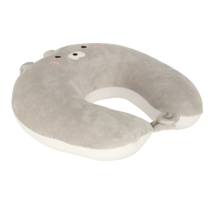 Rejsepude 2-i-1 halscroissant til fly, bil, maskot, kat