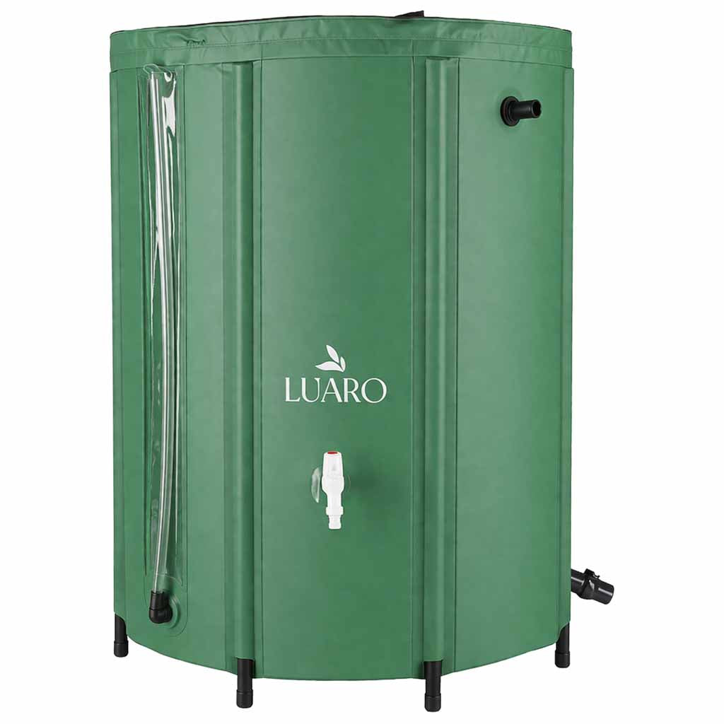Container til regnvandstank med hane, foldbar regnvandstønde 500 liter