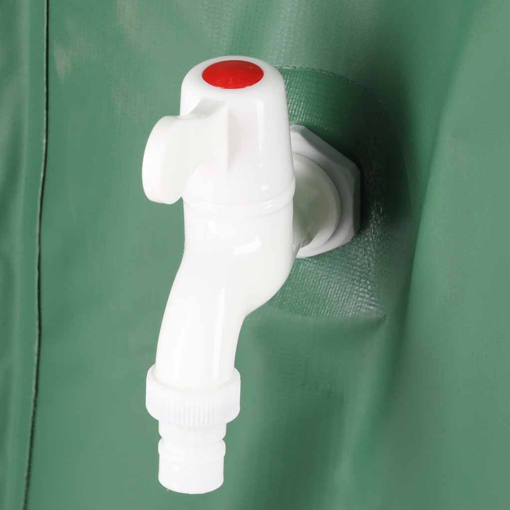 Container til regnvandstank med hane, foldbar regnvandstønde 500 liter