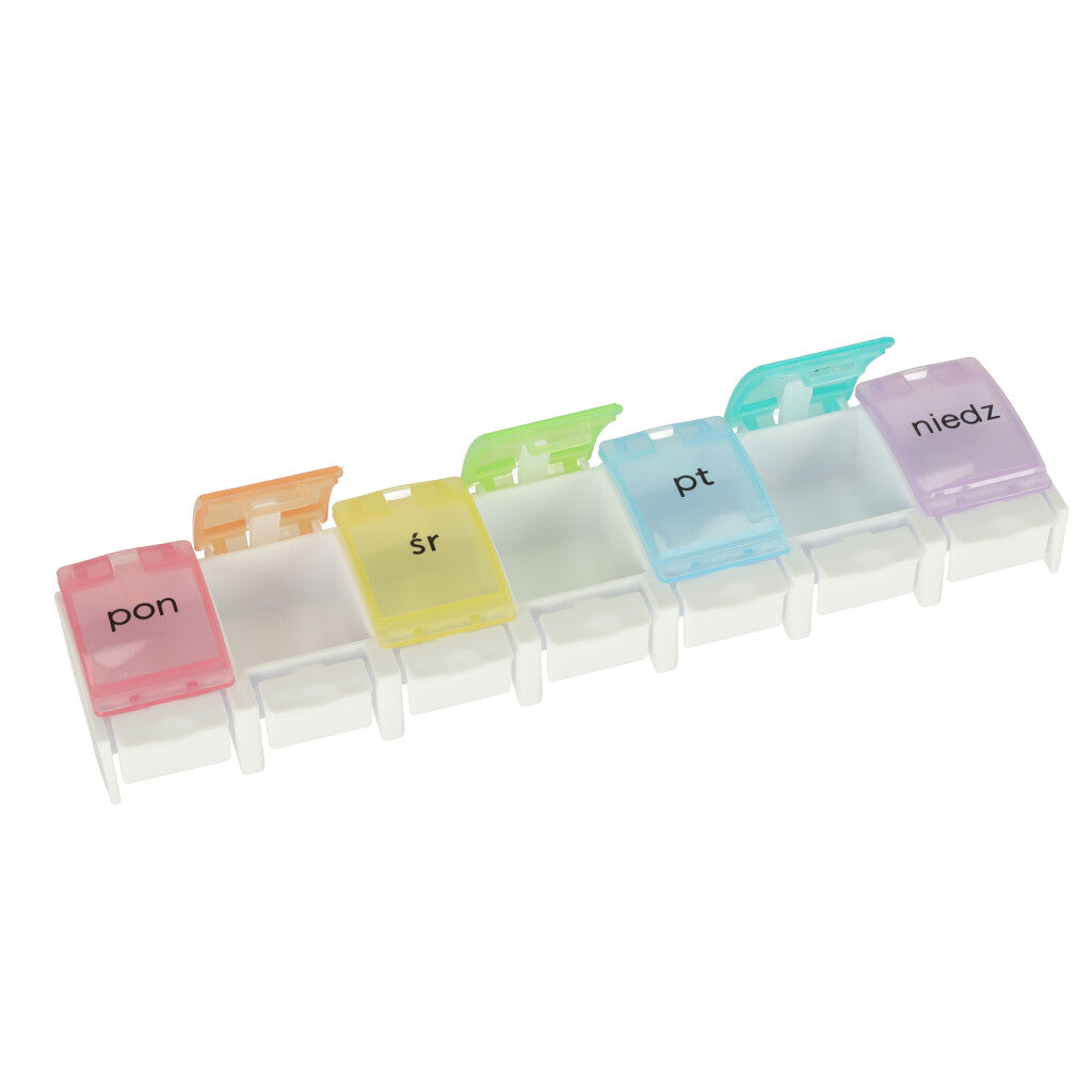 Beholderorganisator til piller medicin ugentligt 7 dage EN