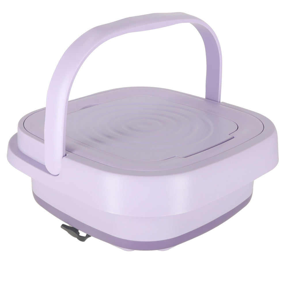 Mini foldbar bærbar vaskemaskine 12L lilla