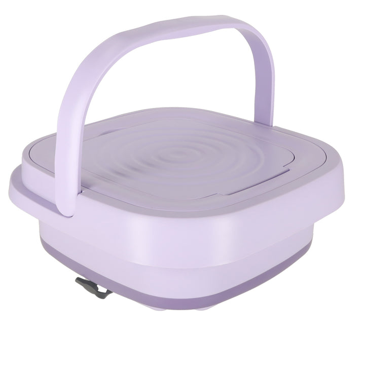 Mini foldbar bærbar vaskemaskine 12L lilla