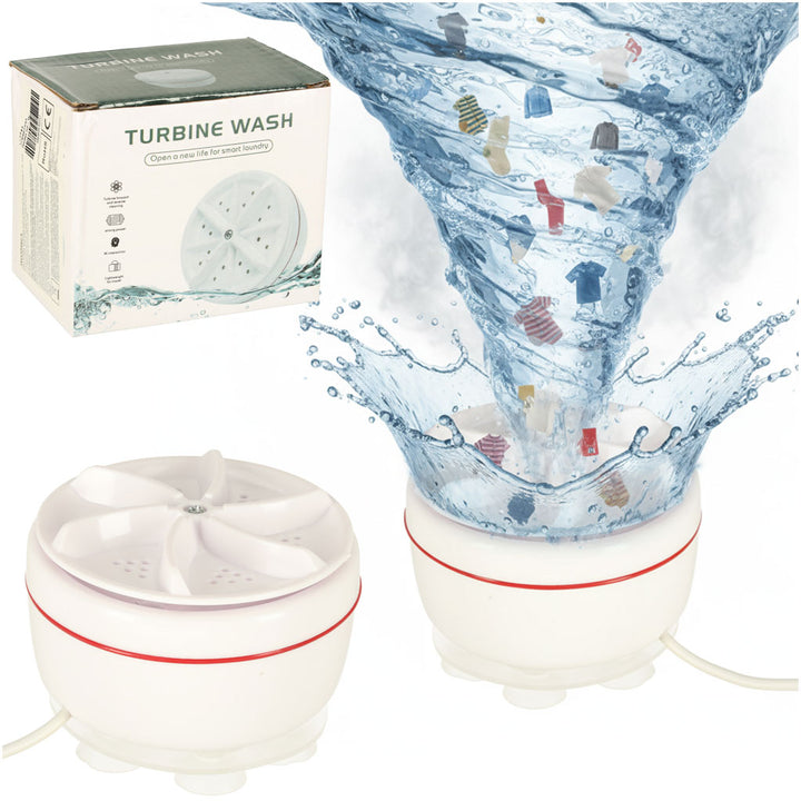 Vaskemaskine centrifuge mini bærbar fritstående 5L USB