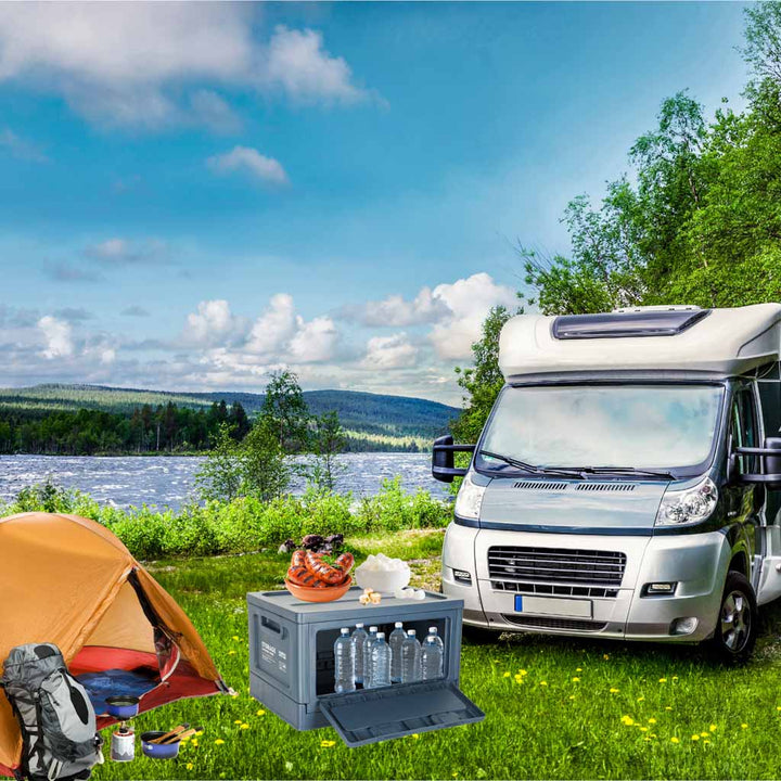 Campingboks bagagerumsorganisator marineblå