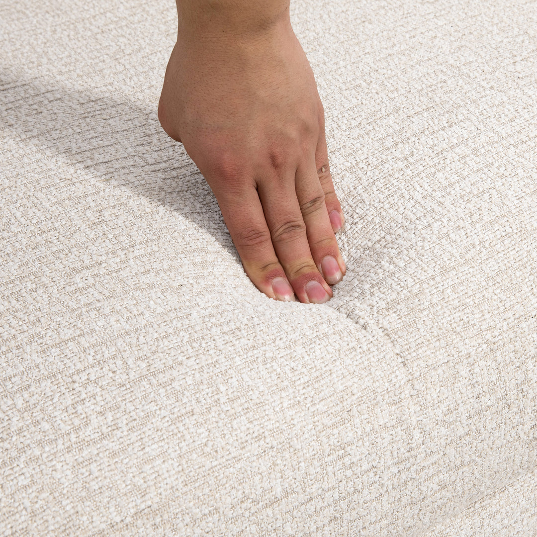 To-personers sofa, komfortabel, 134 x 71 x 82 cm, beige