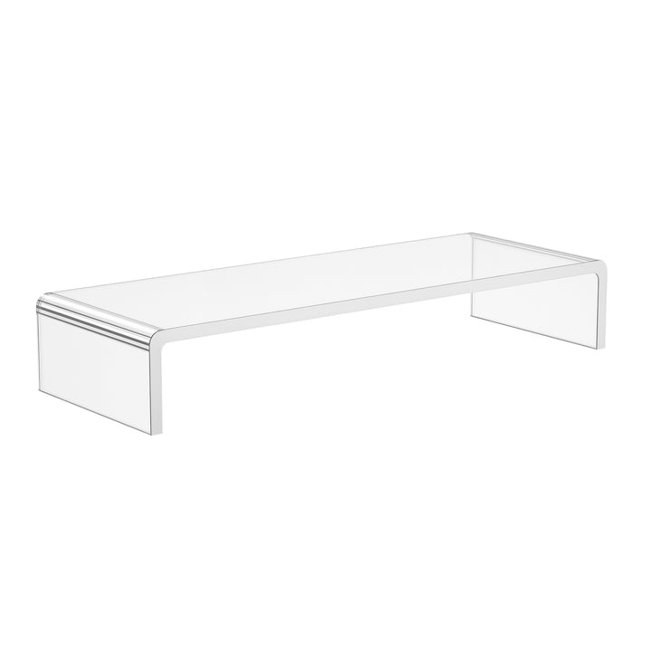Skærmstativ til bærbar computer notebook pc ergonomisk akryl transparent 53 x 19 x 9 cm