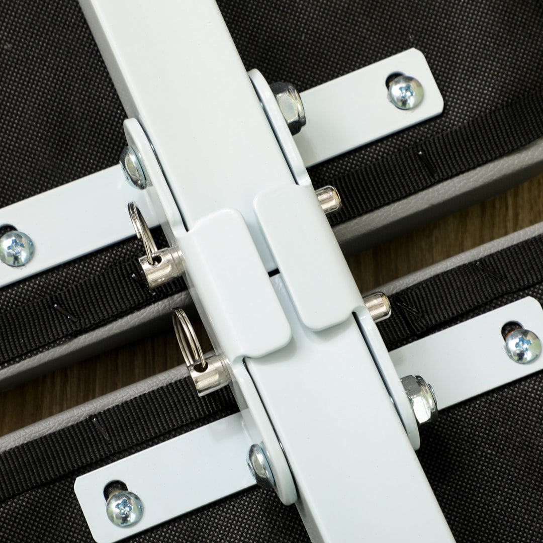 Træningsbænk, mavetræner, højdejusterbar, foldbar, 2 elastikker, stål, grøn, 51 x 137 x 50-66 cm