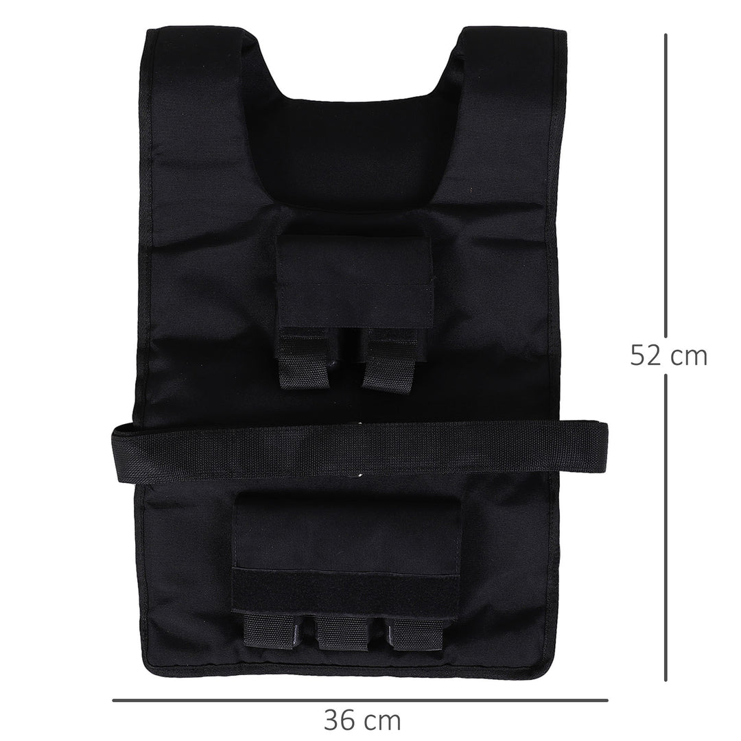 Vægtvest 15 kg / 20 kg / 30 kg justerbar træningsvest med aftagelige vægte løbevest kvinder mænd til muskelopbygning styrketræning, løb, fitness, crosstraining