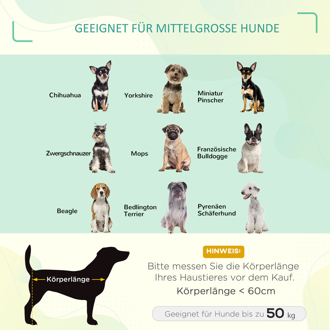 Hundeseng udendørs katteseng kæledyrsseng soveplads stål 600d oxfordstof blå 76 x 61 x 18 cm