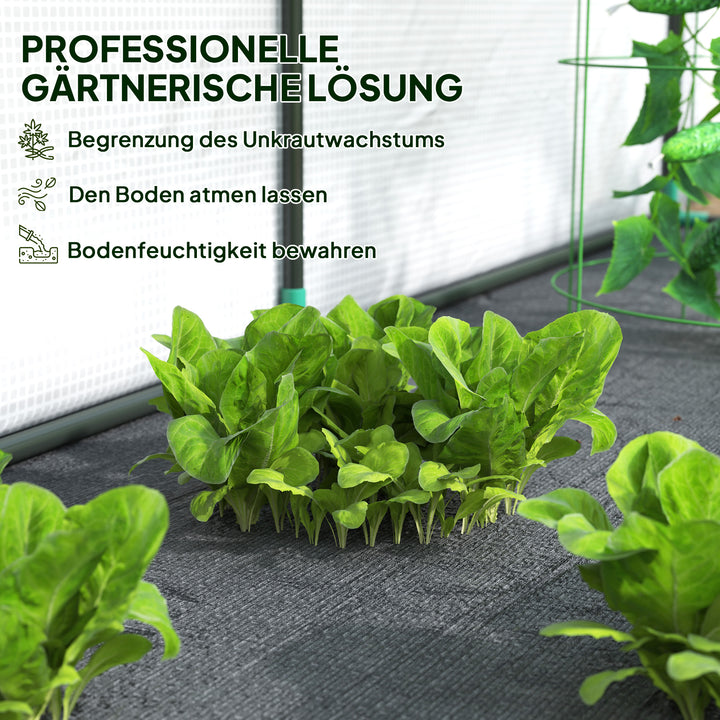 Vægmonteret drivhus, tilgængeligt plantehus, plastikpresenning, 300 x 80 x 157 cm, hvid