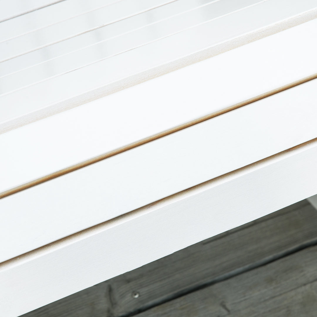 Adirondack havestol, gyngestol, havelænestol, havemøbler, balkonstol, hvid, 77 x 94 x 97 cm
