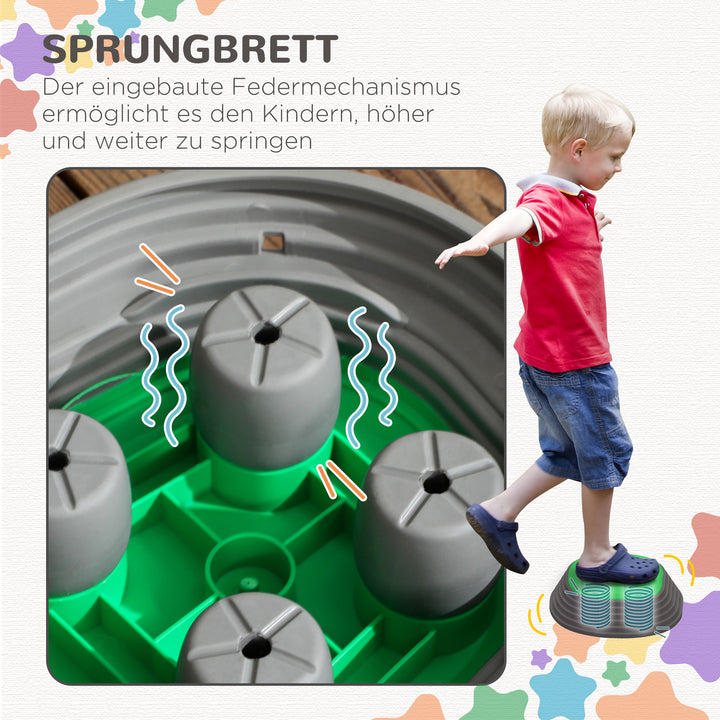 Zonekiz trappestenssæt til børn fra 3 år, 5 sten, skridsikker, op til 80 kg, søstjernedesign