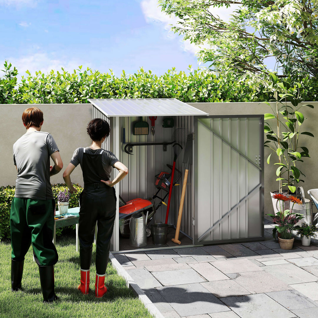 Stålredskabsskur 100 x 103 x 160 cm grå