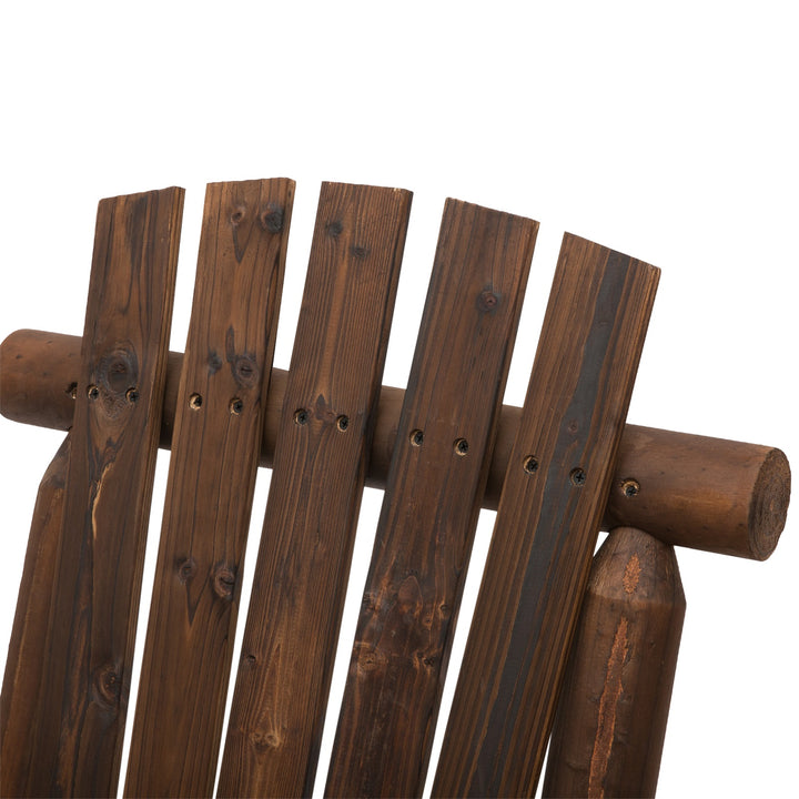 Havebænk med bord, havemøbler, bænk, 2 stole, massivt træ, brun, 157 x 88 x 103 cm